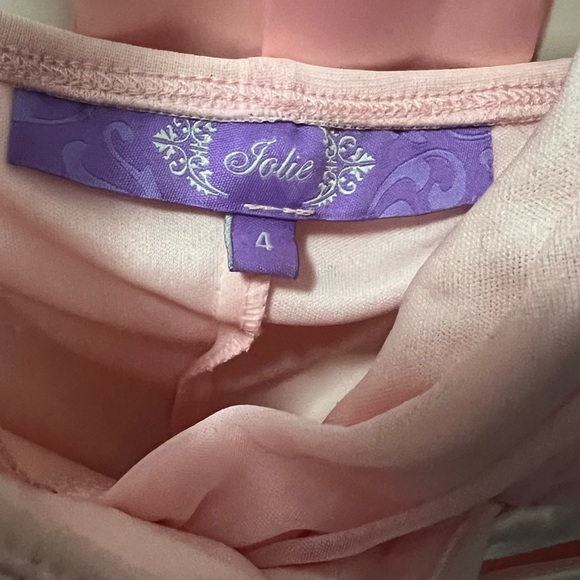 Vintage Knee Length Satin/Chiffon Light Pink Formal Dress - Picture 14 of 16